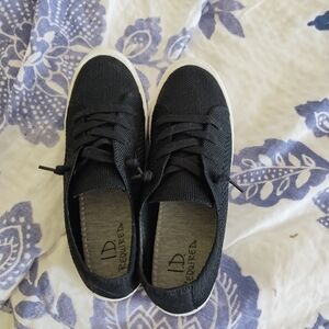 D. Required Women's Black Knit Sneakers